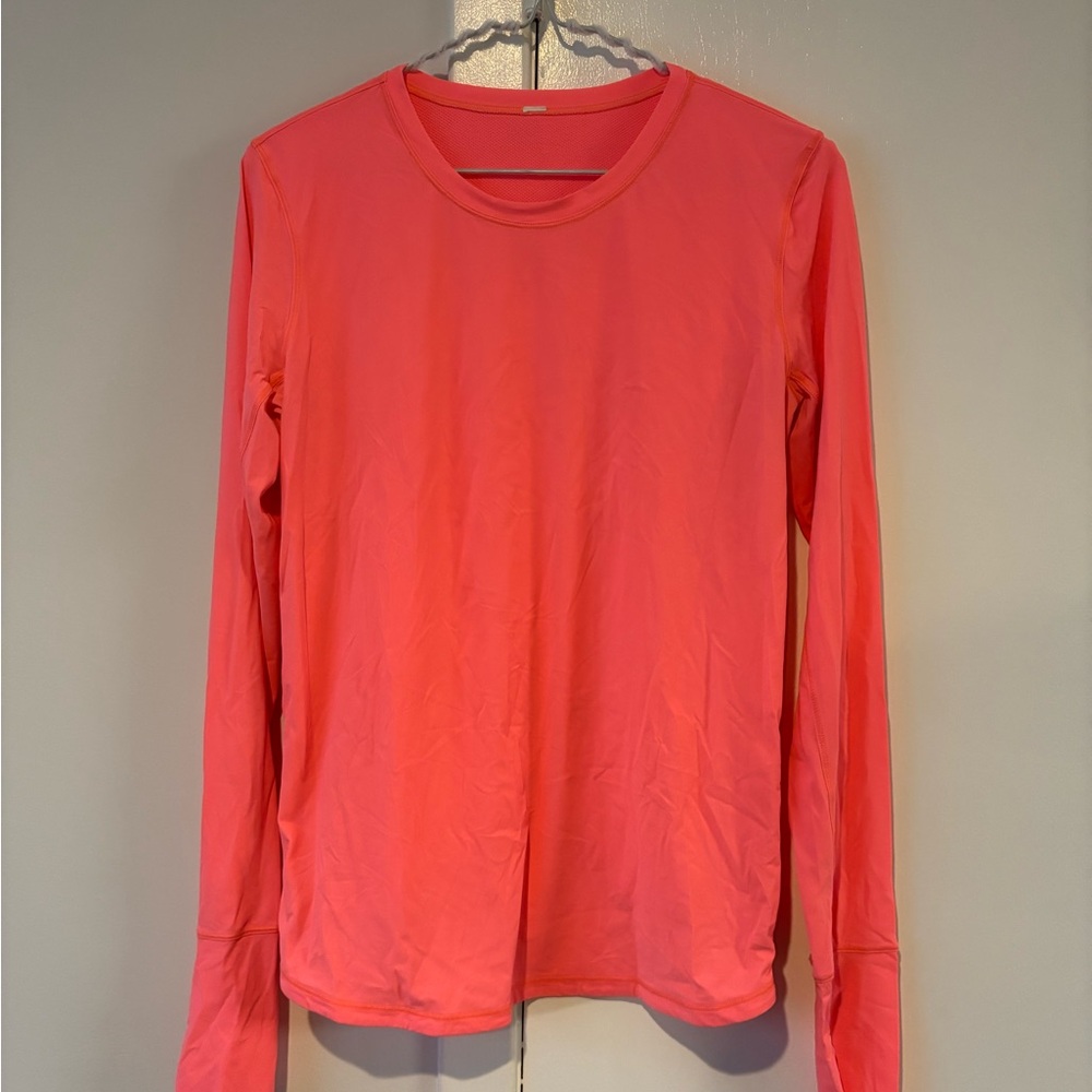 LULULEMON Coral Long Sleeve Running Top